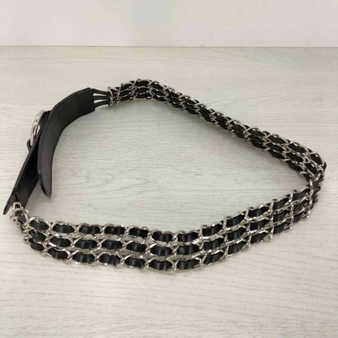 チェーンデザイン レザーベルト Y2K メンズ