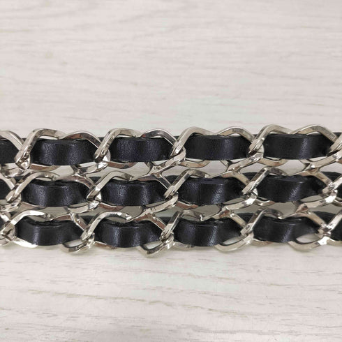 チェーンデザイン レザーベルト Y2K メンズ