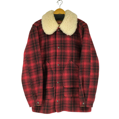 ウールリッチ WOOLRICH 90S USA製 チェックボアコート メンズ M