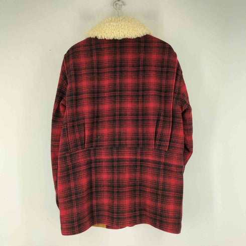 ウールリッチ WOOLRICH 90S USA製 チェックボアコート メンズ M