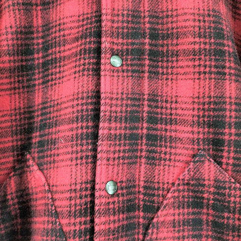 ウールリッチ WOOLRICH 90S USA製 チェックボアコート メンズ M