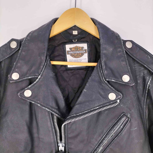 ハーレーダビッドソン HARLEY-DAVIDSON カウレザー ダブルライダース メンズ import:L
