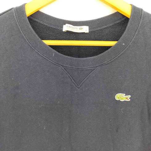 ラコステ LACOSTE ロゴ刺繍 コットン ループウィラー スウェット ミニワンピース レディース UK:36