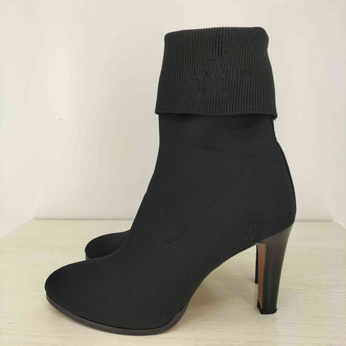 ランバンオンブルー LANVIN en Bleu ストレッチニットショートブーツ レディース JPN:24