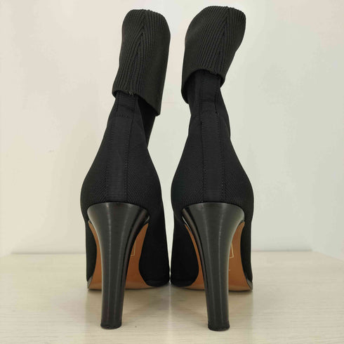 ランバンオンブルー LANVIN en Bleu ストレッチニットショートブーツ レディース JPN:24