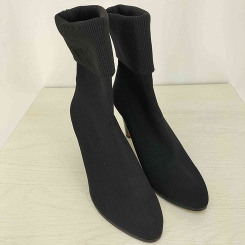 ランバンオンブルー LANVIN en Bleu ストレッチニットショートブーツ レディース JPN:24