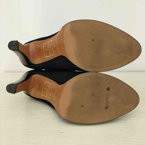 ランバンオンブルー LANVIN en Bleu ストレッチニットショートブーツ レディース JPN:24