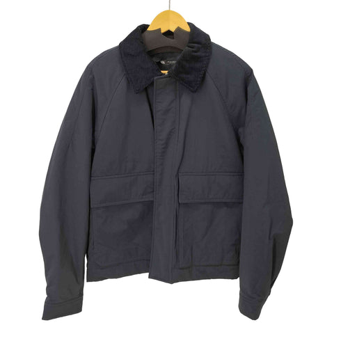 ザラ ZARA 襟コーデュロイ ナイロン 中綿 ブルゾン メンズ import:L