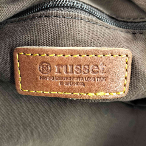 ラシット russet モノグラム レザー ストラップ 2WAY ショルダーバッグ レディース