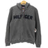 トミーヒルフィガー TOMMY HILFIGER パイル地ロゴ フルジップパーカー 裏ボア メンズ import:M