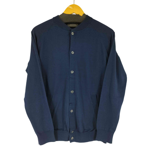 ナノユニバース NANO universe Wrinkle free クルーネックカーディガン メンズ L