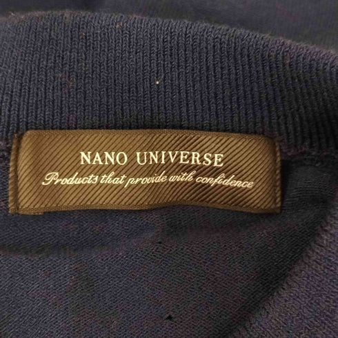 ナノユニバース NANO universe Wrinkle free クルーネックカーディガン メンズ L