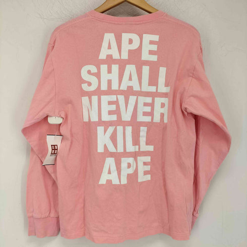 アベイシングエイプ A BATHING APE ロングスリーブ ASNKA Tシャツ レディース import:M