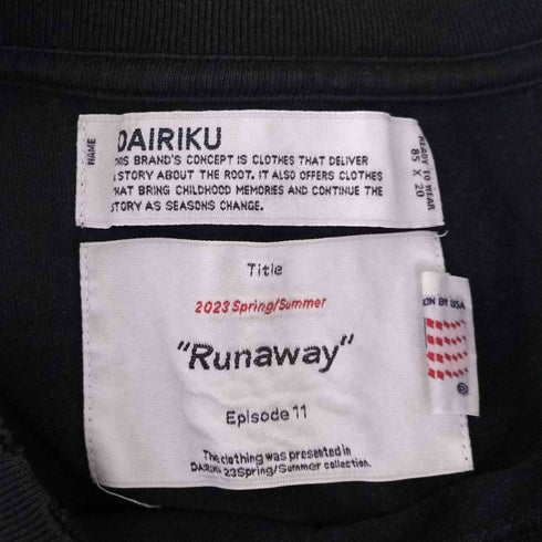 ダイリク DAIRIKU 23SS NEW WAVE TEE メンズ FREE
