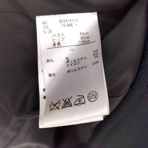 ru ビッグカラーロングコート レディース JPN:XL