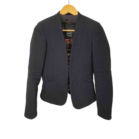 デンハム DENHAM ノーカラー コットン テーラードジャケット レディース import:S