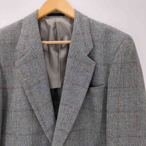 yorkshire Tweed 英国製 グレンチェック ツイード ウール 2B テーラード ジャケット メンズ