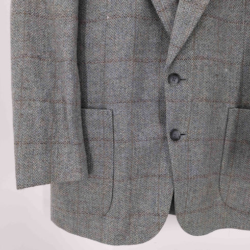 yorkshire Tweed 英国製 グレンチェック ツイード ウール 2B テーラード ジャケット メンズ