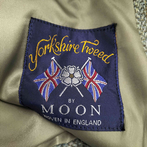 yorkshire Tweed 英国製 グレンチェック ツイード ウール 2B テーラード ジャケット メンズ