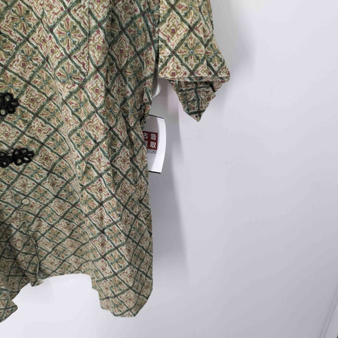 hayes チャイナボタン バンドカラーシャツ レディース import:L