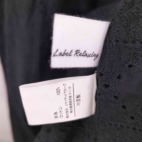 グリーンレーベルリラクシング GREEN LABEL RELAXING カットワーク カフタン ワンピース レディース