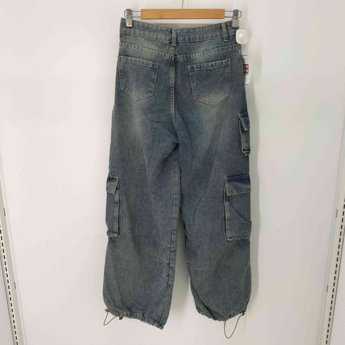 FOLLOWIN ポケットカーゴウォッシング デニムパンツ レディース JPN:M