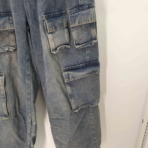 FOLLOWIN ポケットカーゴウォッシング デニムパンツ レディース JPN:M