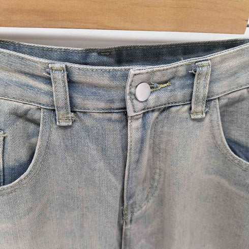 Y2K クロス ダメージ加工 デニム パンツ メンズ XL