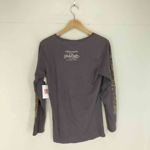 ハーレーダビッドソン HARLEY-DAVIDSON ラインストーンデザインVネックカットソー Y2K レディース L