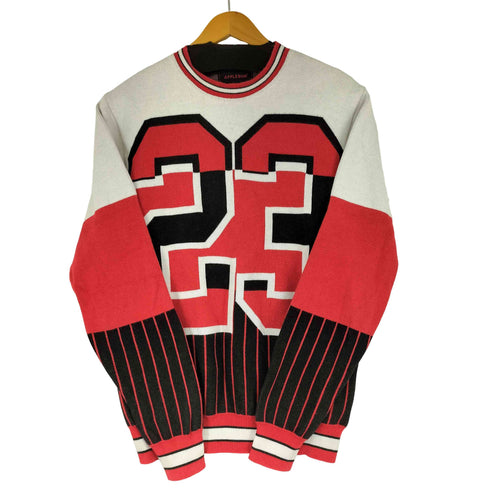 アップルバム APPLEBUM ナンバリング クルーネックニット メンズ M