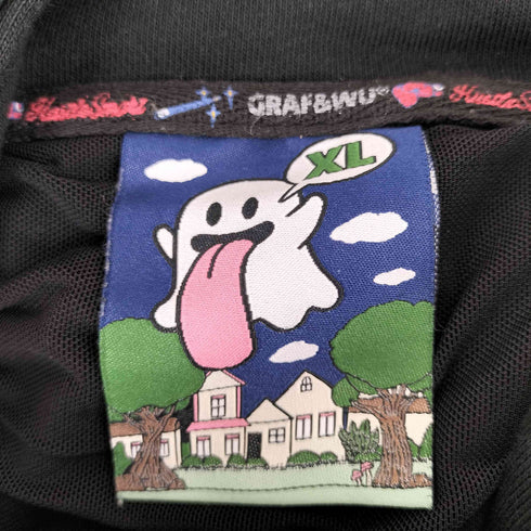 GRAF&WU 両面キャラクター刺繍プルオーバーパーカー street メンズ XL