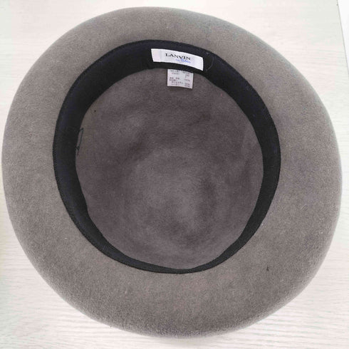 ランバンオンブルー LANVIN en Bleu ウールラウンドハット メンズ FREE