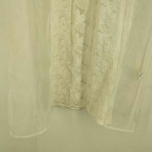 ウィルフリー willfully flower organdy lace switching layered OP レディース