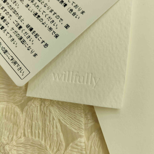 ウィルフリー willfully flower organdy lace switching layered OP レディース