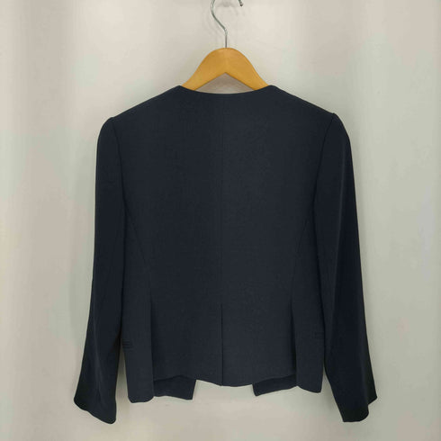 セオリー theory BENEFIELD ELEVATE CREPE2 ノーカラー ボタンレス テーラードジャケット レディース JPN:2