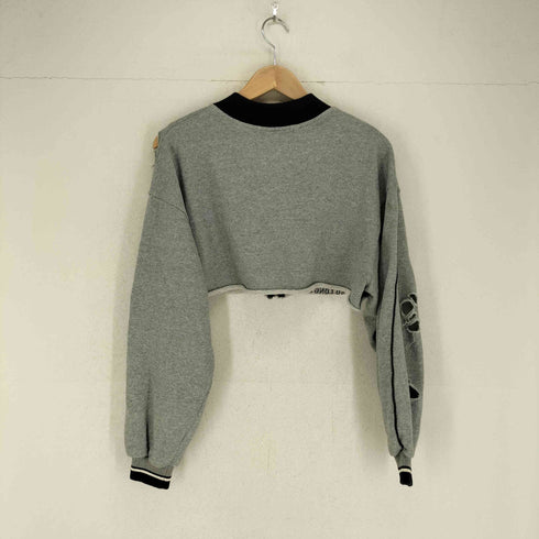 MEYSIKIM フロント刺繍クロップドコットンブルゾンジャケット Y2K レディース M