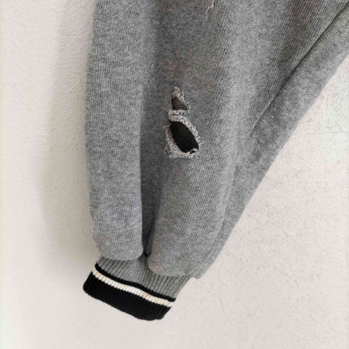 MEYSIKIM フロント刺繍クロップドコットンブルゾンジャケット Y2K レディース M