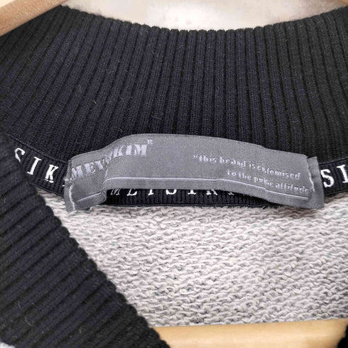 MEYSIKIM フロント刺繍クロップドコットンブルゾンジャケット Y2K レディース M