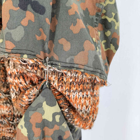 フレクターカモ 再構築 ニットドッキングジャケット メンズ