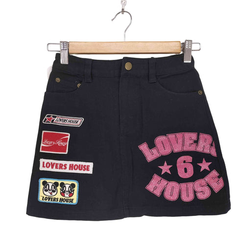 LOVERS HOUSE ワッペンデザインミニスカート Y2K レディース