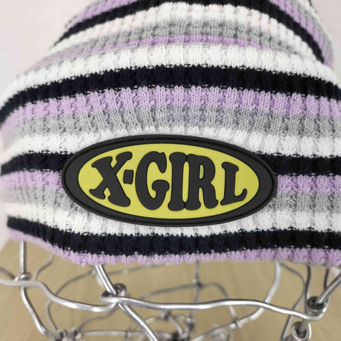 エックスガール X-girl ボーダーニット帽 レディース ONE