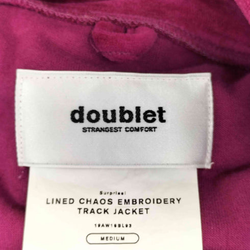 ダブレット doublet LINED CHAOS EMBROIDERY TRACK JACKET メンズ JPN:M