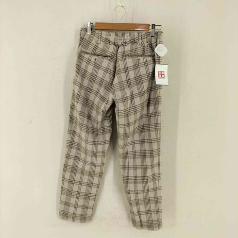 シップス SHIPS safilin社リネン ェック柄 ドローコード パンツ メンズ JPN:S