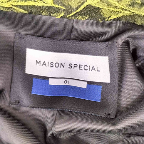 メゾンスペシャル MAISON SPECIAL ワッシャージャガードプライムオーバーテーラードジャケット メンズ 01