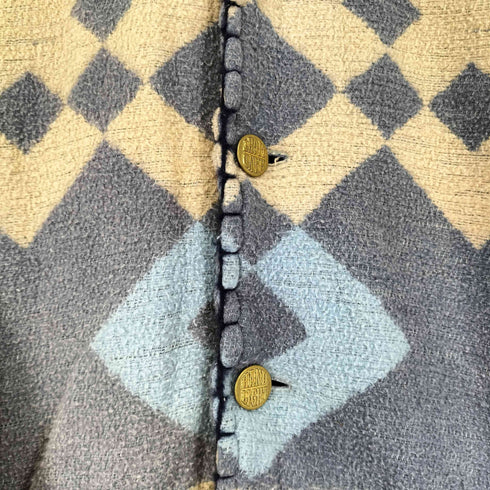 HAND LIGHT ネイティブ柄コンチョジャケット メンズ M