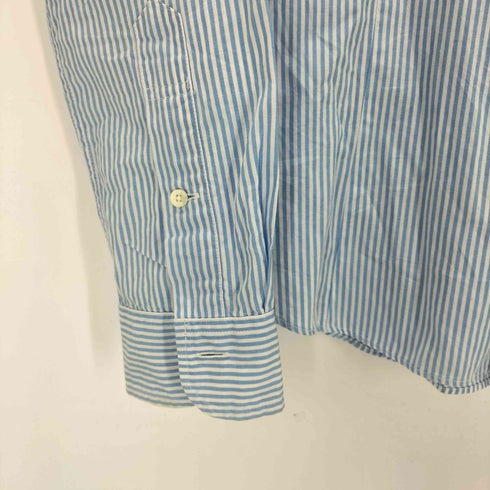 アベイシングエイプ A BATHING APE フロントワッペン ストライプレギュラーカラーシャツ メンズ import:XS