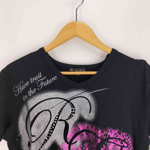 defectibe struct 平成 ラメ VネックTシャツ メンズ JPN:L