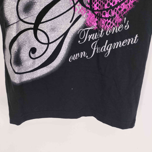 defectibe struct 平成 ラメ VネックTシャツ メンズ JPN:L
