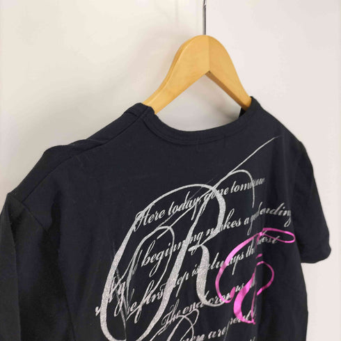 defectibe struct 平成 ラメ VネックTシャツ メンズ JPN:L