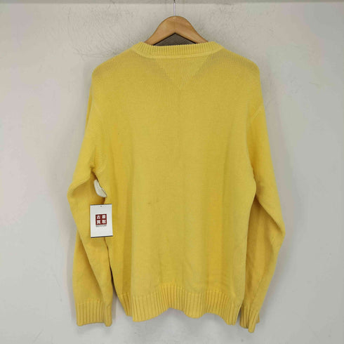 トミーヒルフィガー TOMMY HILFIGER エンブレム刺繍 コットンニット メンズ import:M